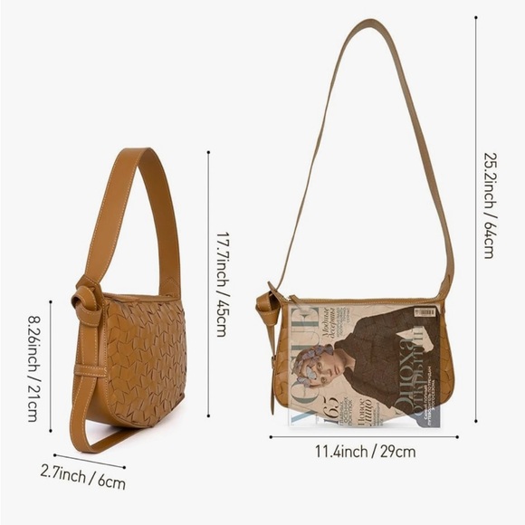 NEW Petite Simone Titta & Tatta Woven Crossbody Bag Adjustable Strap Handbag - Picture 4 of 14